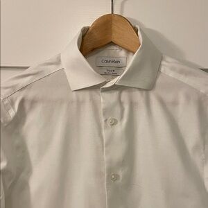 Calvin Klein Steel+ Classic White Dress Shirt